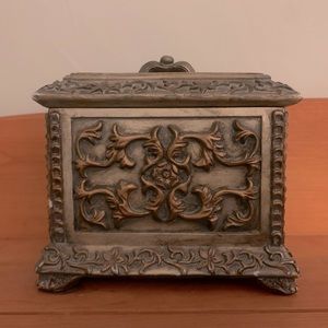 Antique Ceramic Jewelry Box